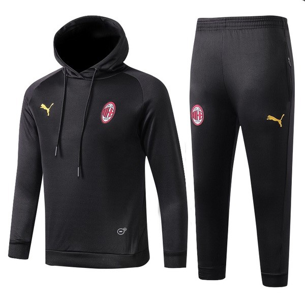 Chandal Niños AC Milan 2018-2019 Negro